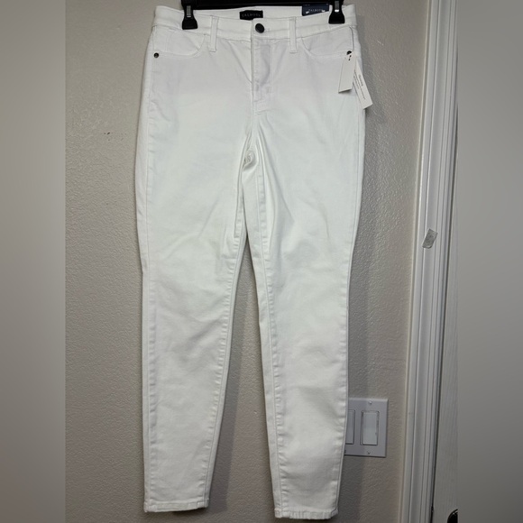 Bundle/2 Talbots Ankle Cropped Jeans White Skinny and Butter Yellow Slim. NWT 4P - Picture 12 of 16